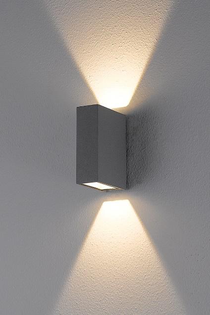 Applique esterna Rossini Borg con luce biemissione
