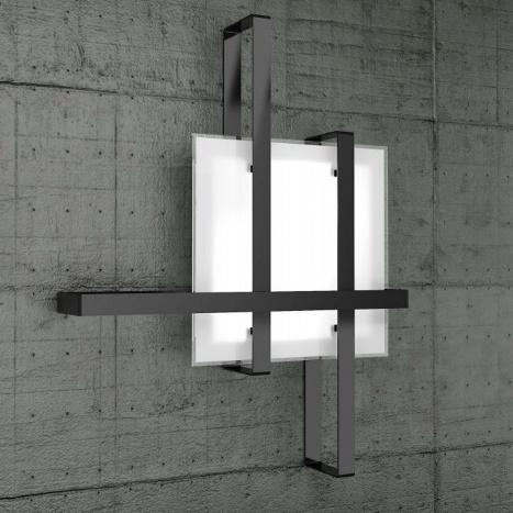 Lampade Top Light serie Cross in versione bianca e nera