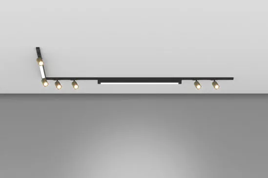 Sistema a binario angolare Top Light per illuminazione d’interni