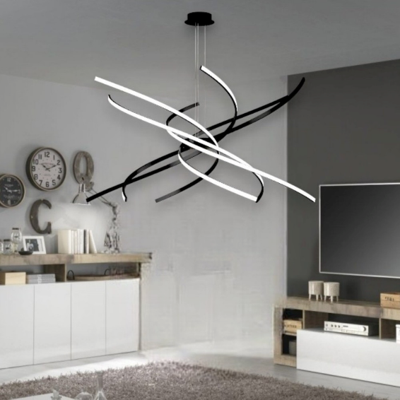 Lampada Top Light Tornado in colore nero